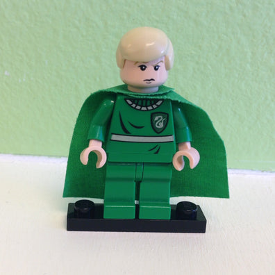 LEGO Minifigure-Draco Malfoy, Green Quidditch Uniform, Light Flesh-Harry Potter / Prisoner of Azkaban-HP053-Creative Brick Builders
